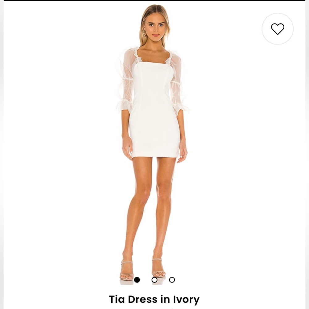 Tia Dress in Ivory - Amanda Uprichard size small